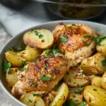 Slow Cooker Parmesan Garlic Chicken and Potatoes
