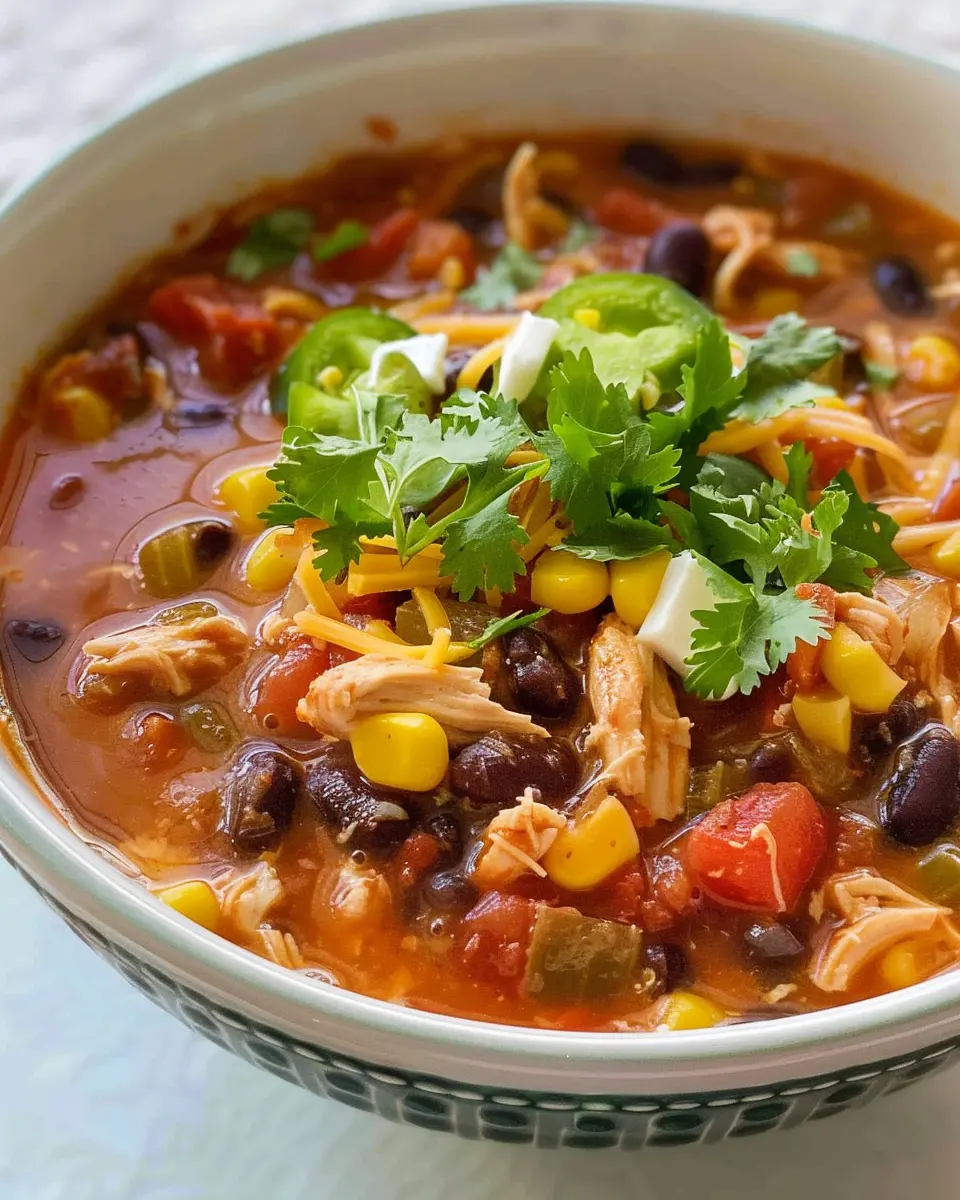 Easy Chicken Taco Soup: A Deliciously Hearty Weeknight Meal