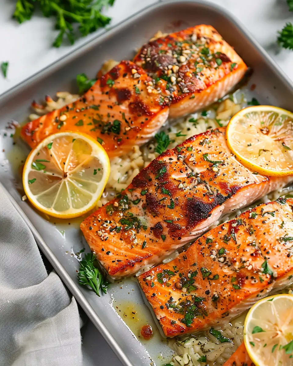Garlic Butter Baked Salmon Recipe
