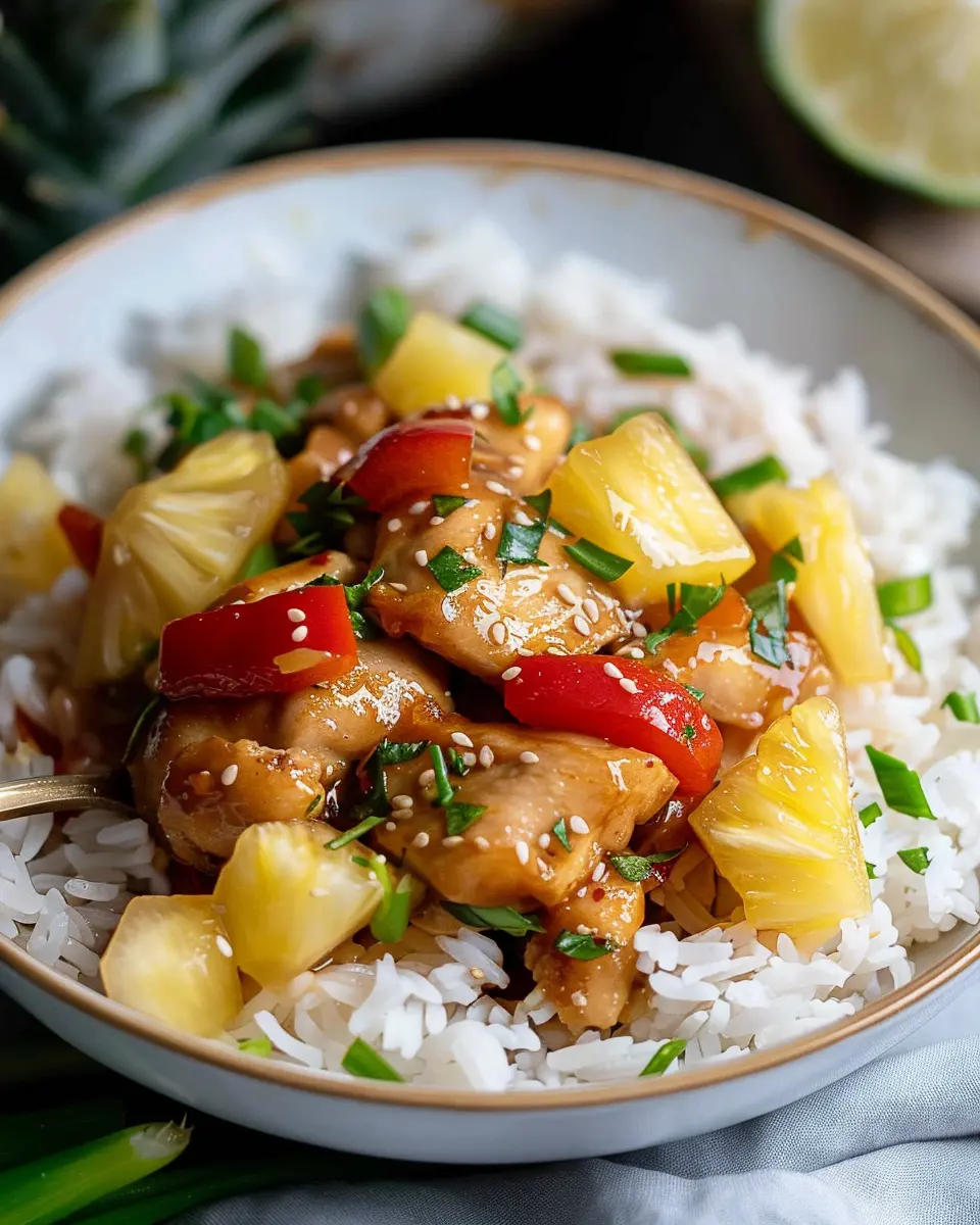 Pineapple Chicken and Rice: Easy Tropical Delight for Dinner
