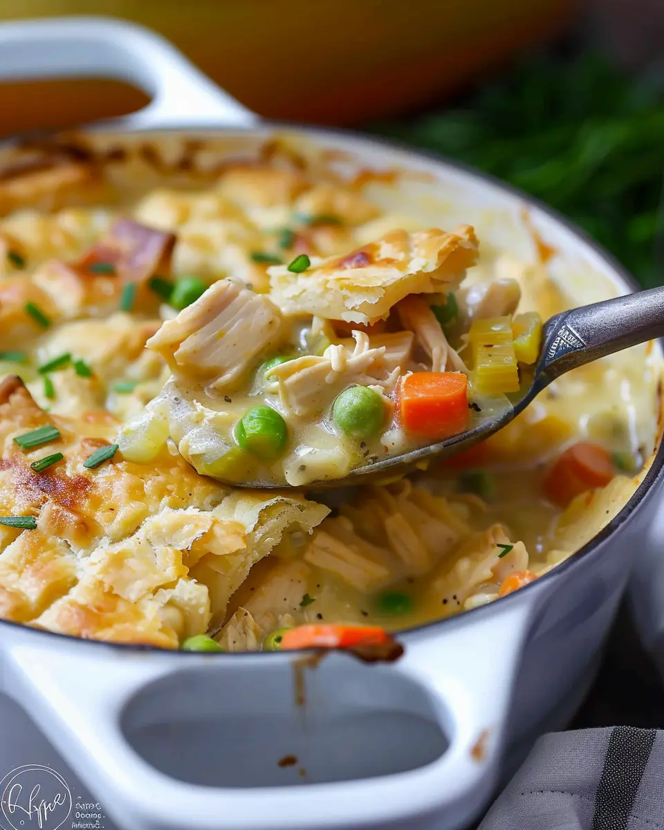 Chicken Pot Pie Soup: Cozy Comfort with Turkey Bacon Delight