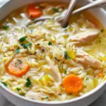 Lemon Chicken Orzo Soup