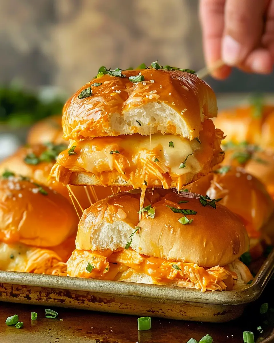 Sheet Pan Buffalo Chicken Sliders: Easy Comfort Food Delight
