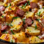 Cheesy Ranch Potatoes and Smoked Sausage