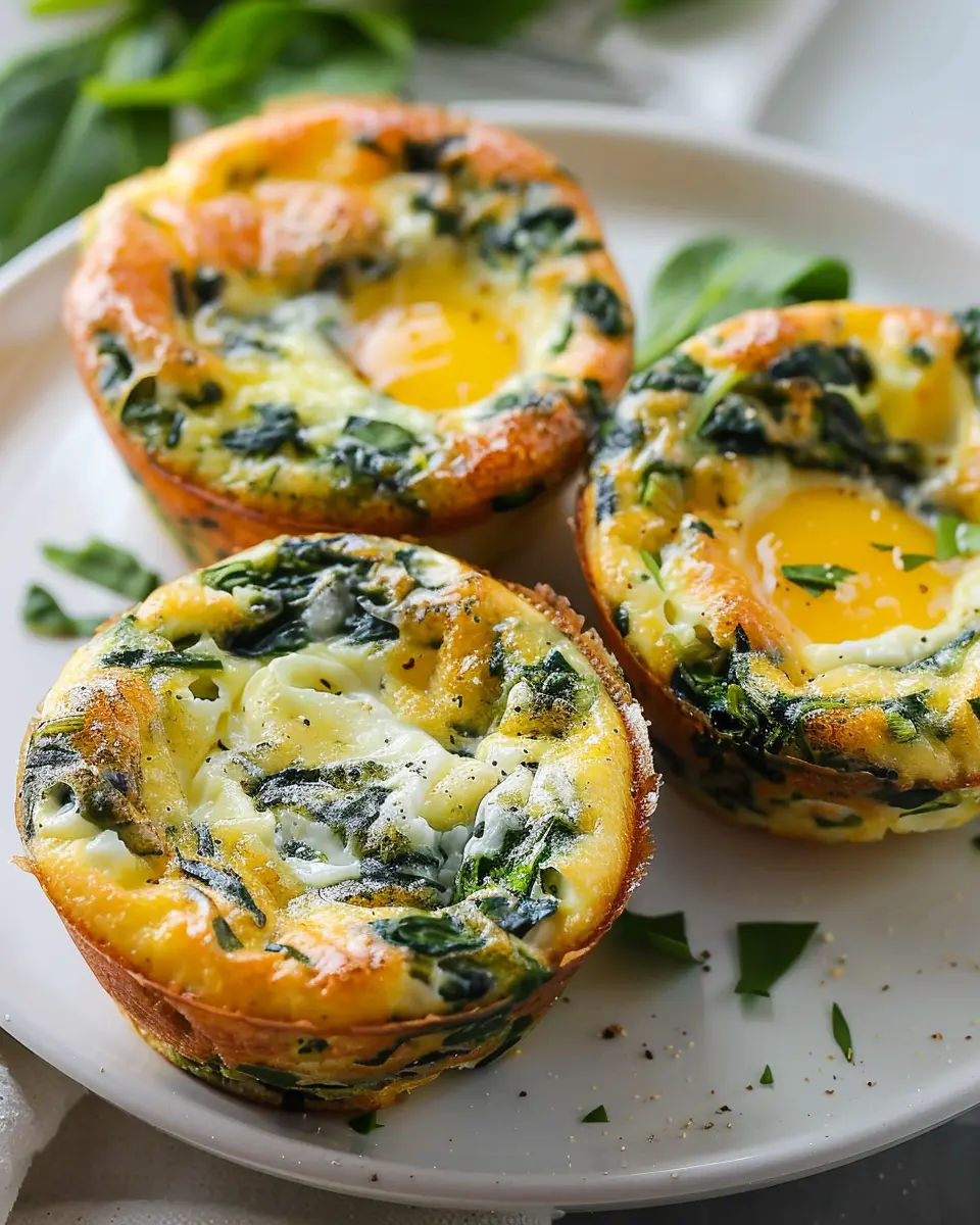 Spinach Egg Muffins: Easy Turkey Bacon & Chicken Ham Delight