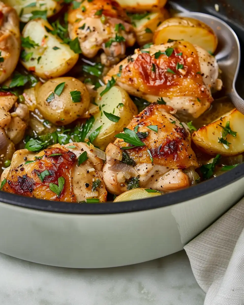 Slow Cooker Parmesan Garlic Chicken and Potatoes: Easy Comfort Food