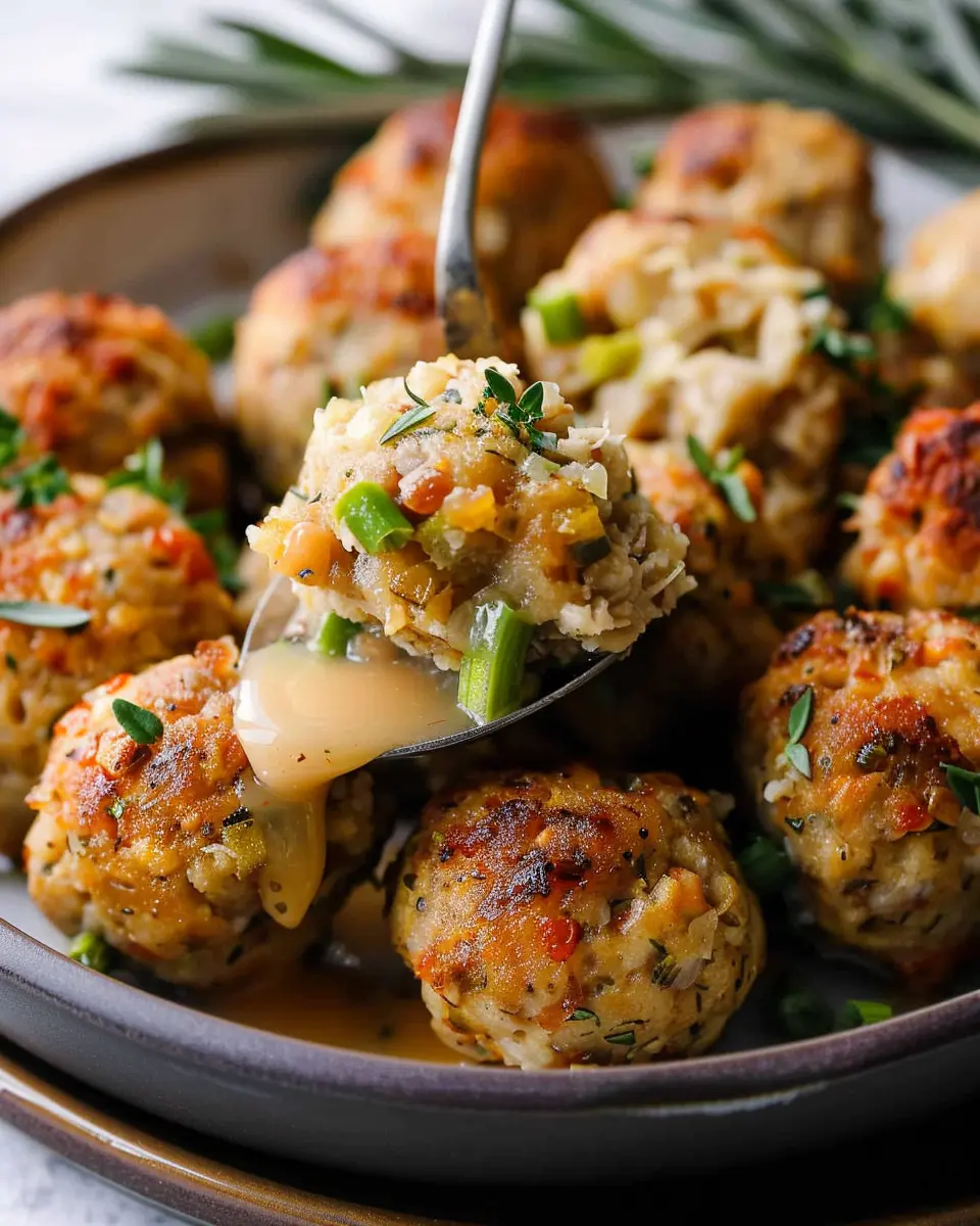 Turkey Stuffing Balls: Easy Delight for Your Next Feast