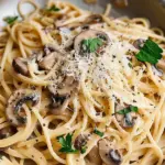Mushroom Garlic Butter Pasta