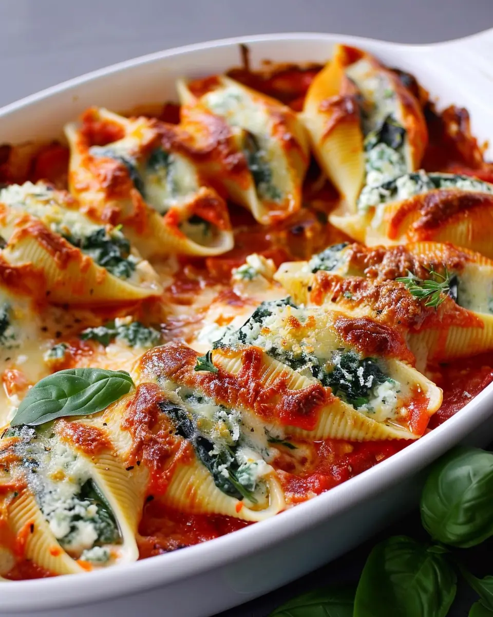 Easy Spinach and Ricotta Stuffed Shells That Will Delight You