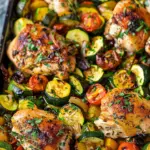 Sheet Pan Mediterranean Chicken & Zucchini