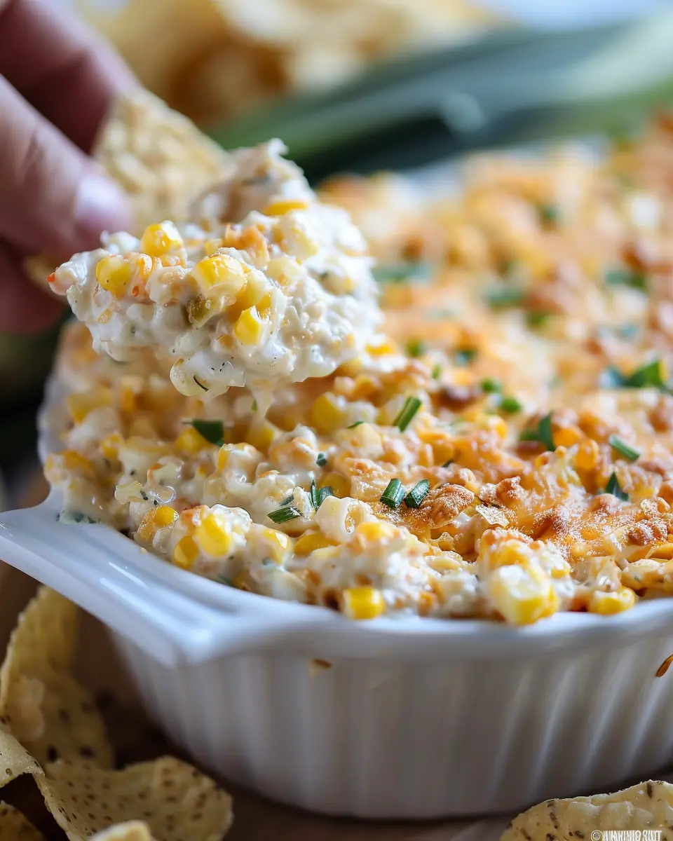Out-of-this-World Corn Dip with Turkey Bacon and Chicken Ham