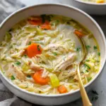 Lemon Chicken Orzo Soup