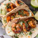 Cilantro Lime Shrimp Tacos with Creamy Slaw