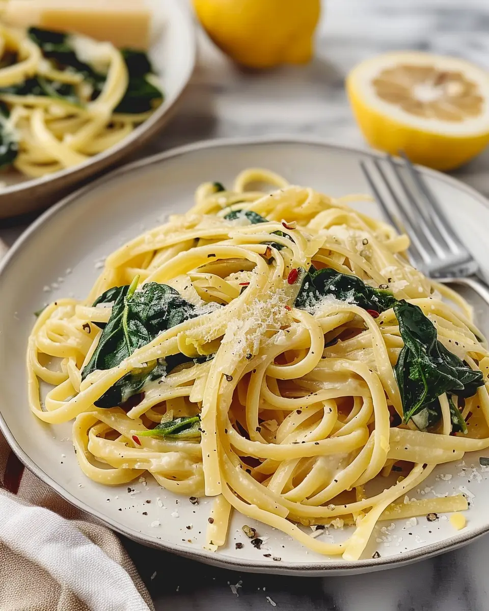Spinach Lemon Pasta: Easy and Fresh Recipe for Flavor Lovers