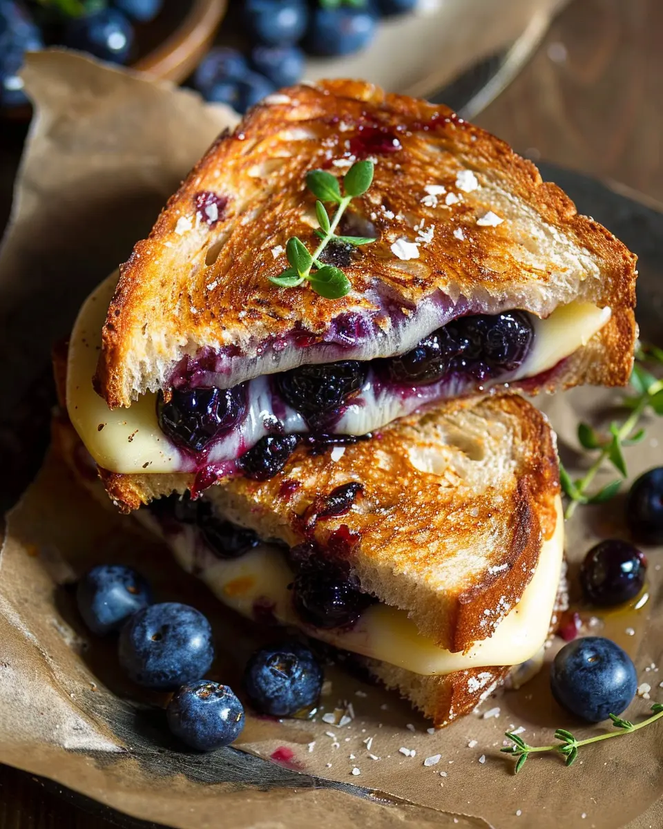 Gourmet Blueberry Grilled Cheese: Indulgent Twist on Comfort Food