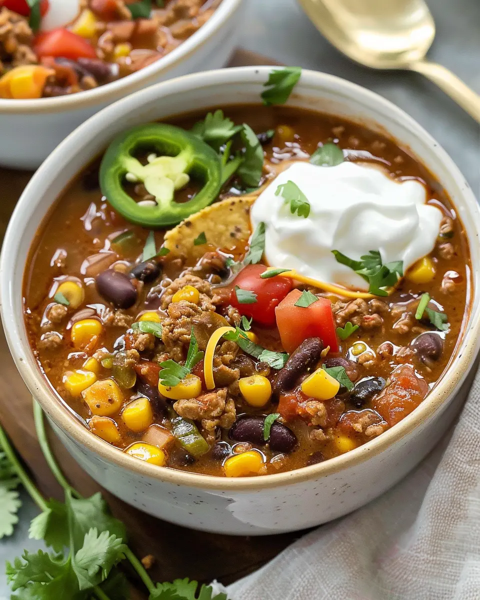 Easy Taco Soup: A Cozy and Hearty Dish for Comforting Nights