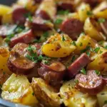 Cheesy Ranch Potatoes and Smoked Sausage