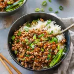Healthy Ground Turkey Teriyaki Rice Bowl