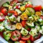 Tomato Cucumber & Avocado Salad