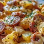 Cheesy Ranch Potatoes and Smoked Sausage