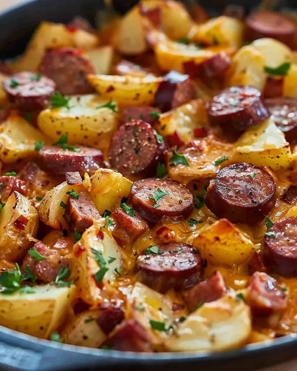 Cheesy Ranch Potatoes and Smoked Sausage: An Easy Comfort Dish