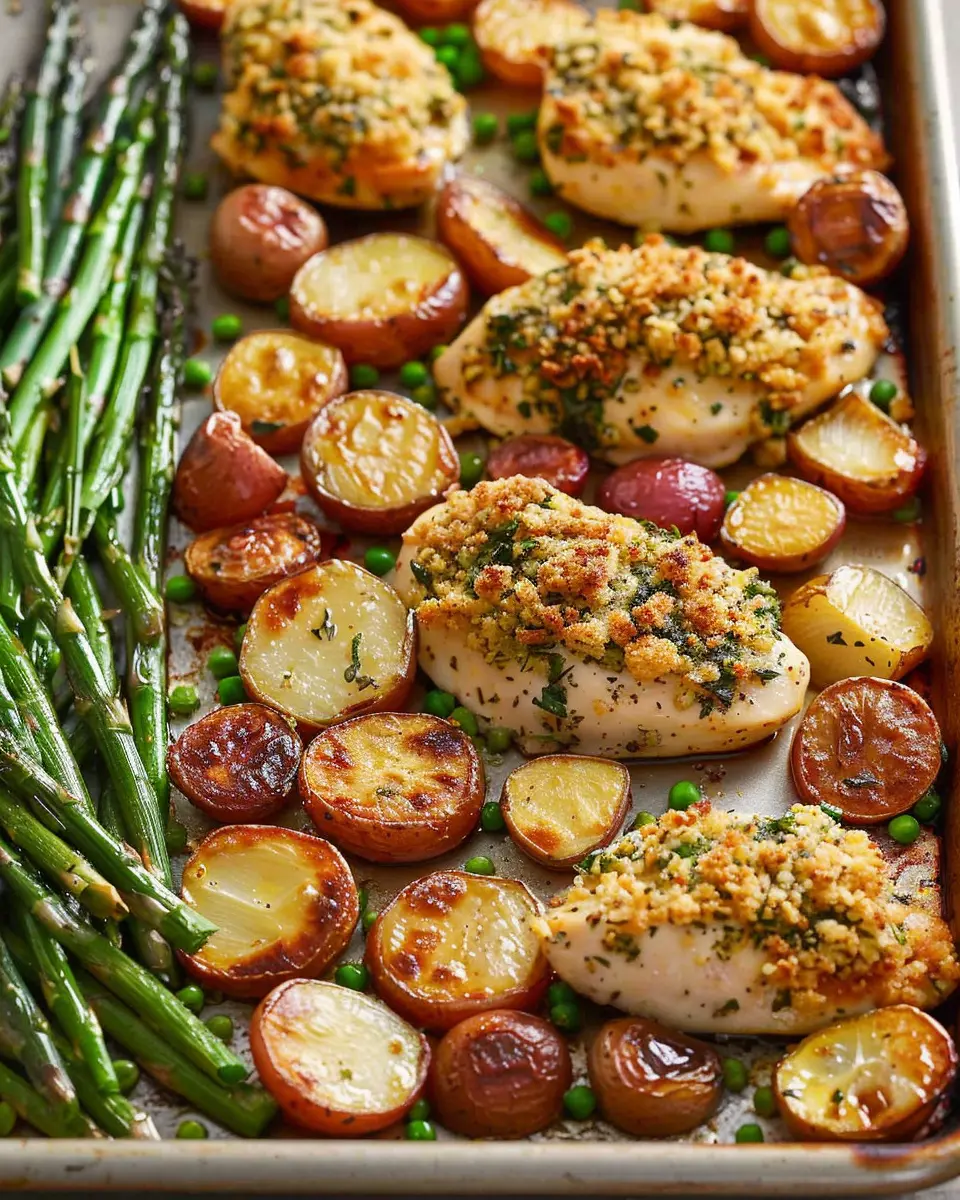 Parmesan Crusted Chicken Sheet Pan Dinner: Easy and Delicious