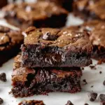 The BEST Fudgy Chewy Brookies