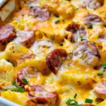 Cheesy Potatoes with Smoked Sausage