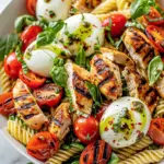 Caprese Chicken Pasta Salad Bowl
