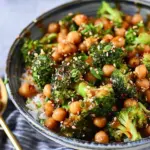 Garlic Broccoli Stir Fry With Chickpeas