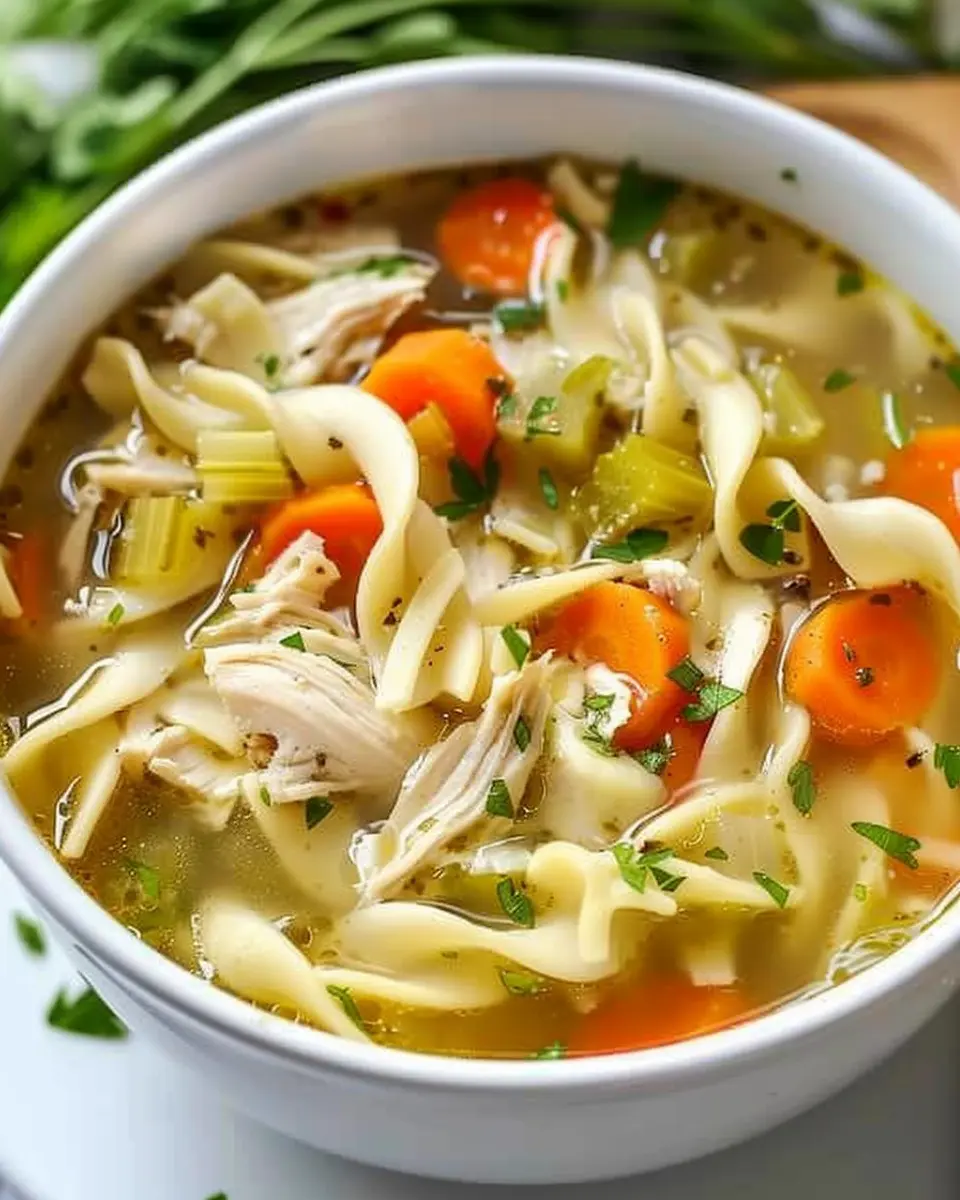 Chicken Noodle Soup: The Best Comfort Recipe with Turkey Bacon