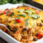 Easy Chicken Burrito Casserole