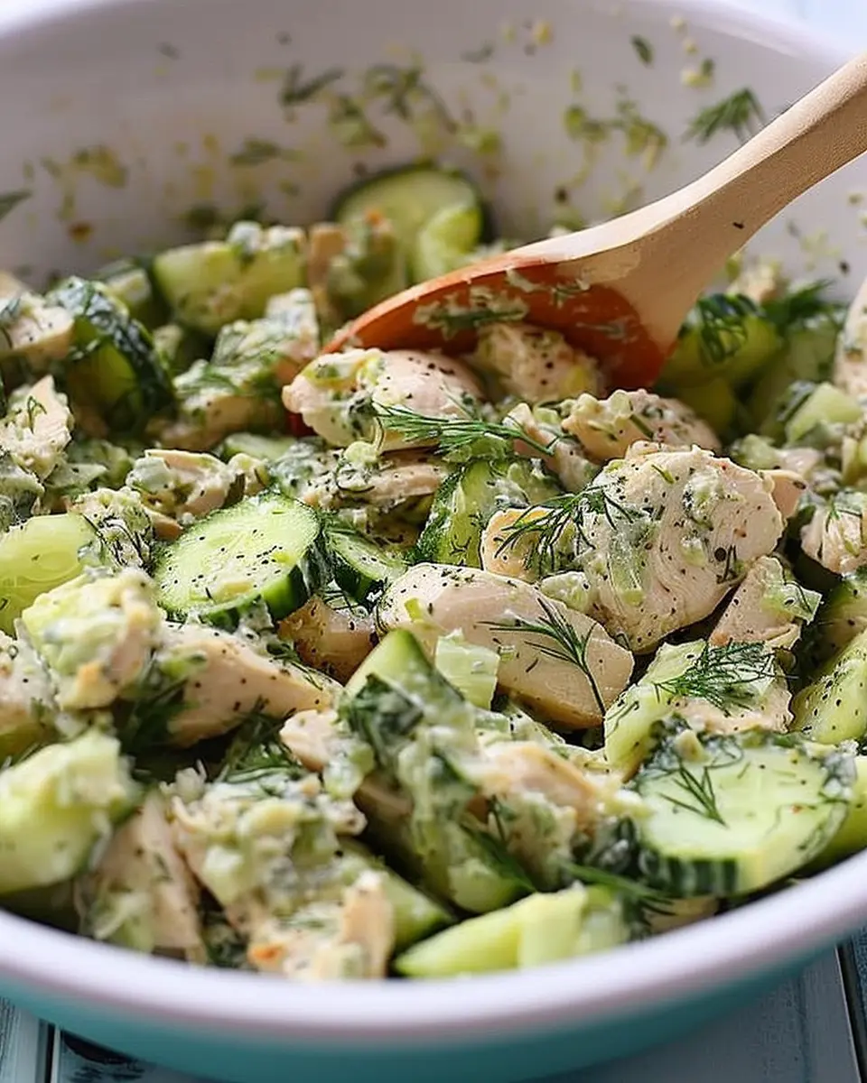 Cucumber Dill Rotisserie Chicken Salad: Easy &amp; Refreshing Delight