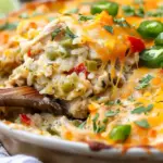 Green Chile Chicken and Rice Casserole