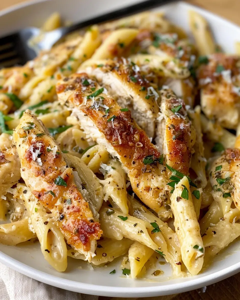 Garlic Parmesan Chicken and Pasta: Easy Family Favorite Recipe