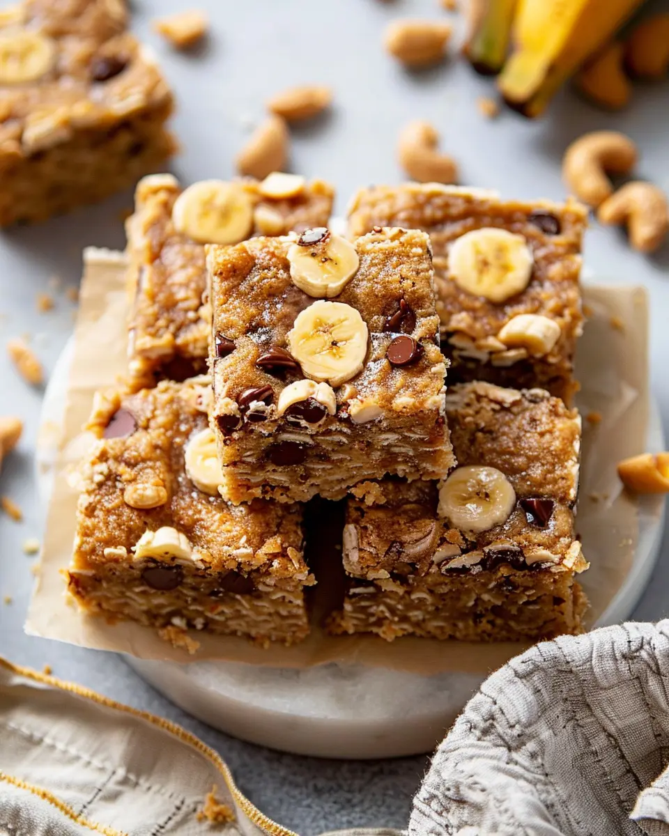 4 Ingredient Peanut Butter Banana Bars: Easy and Delicious Treats