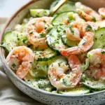 Creamy Cucumber Shrimp Salad