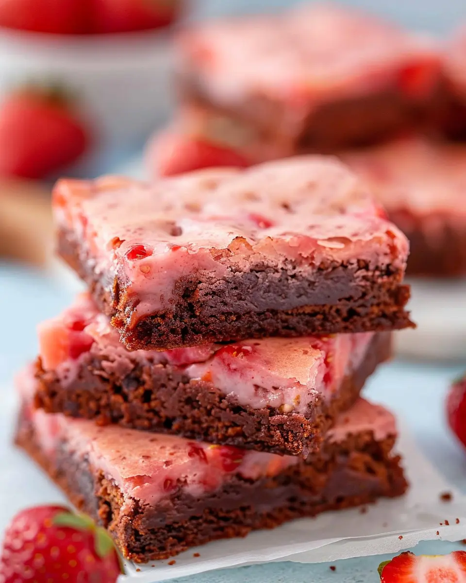 Easy Strawberry Brownies: Indulgent Treat for Homemade Bliss