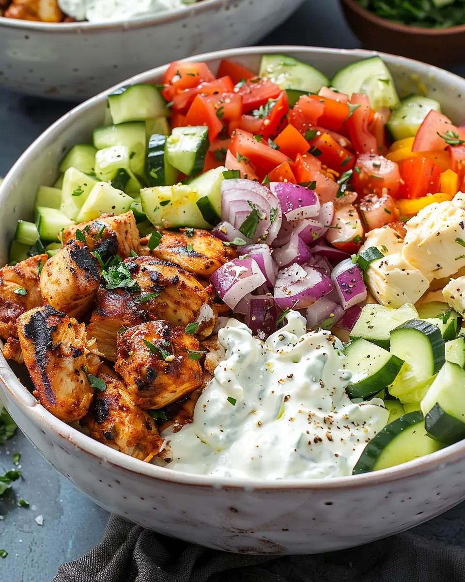 Chicken Gyro Bowls: Easy and Delicious Homemade Recipe