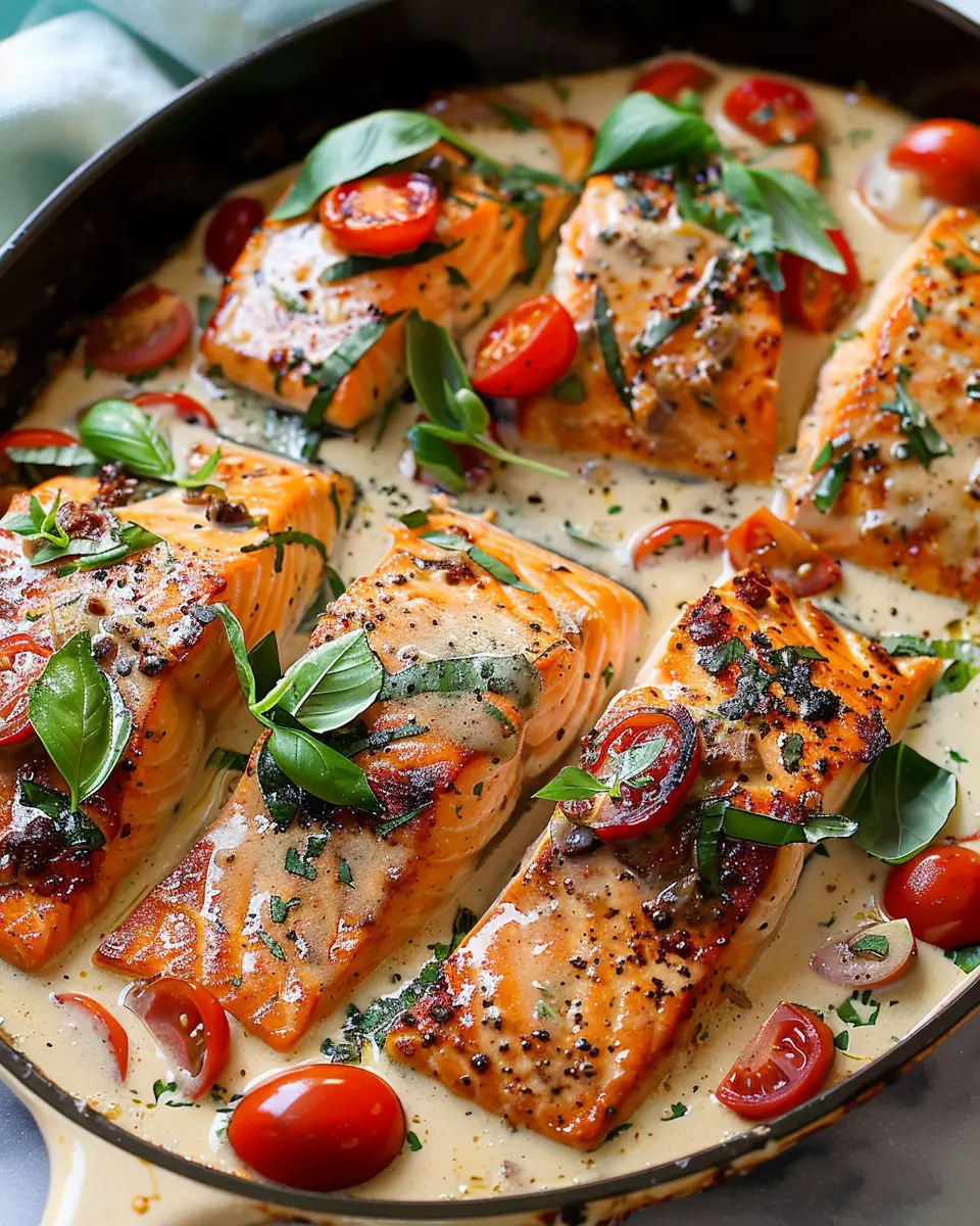 Creamy Tuscan Salmon with Turkey Bacon: A Delicious Twist