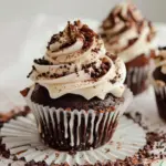 Mudslide Cupcakes with Baileys Frosting