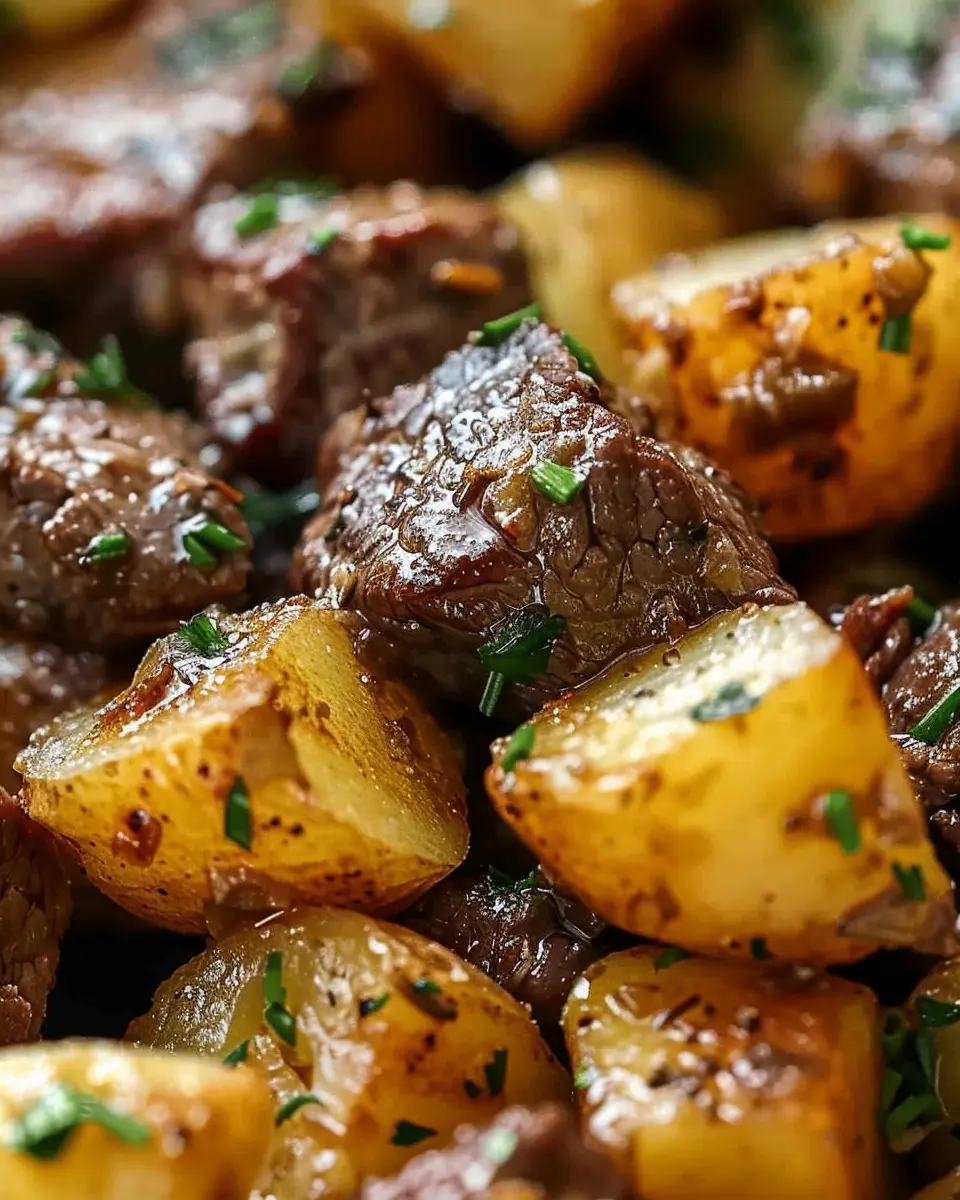 Garlic Butter Beef Bites &amp; Potatoes: A Simple, Delicious Dinner