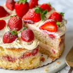 French Strawberry Cake