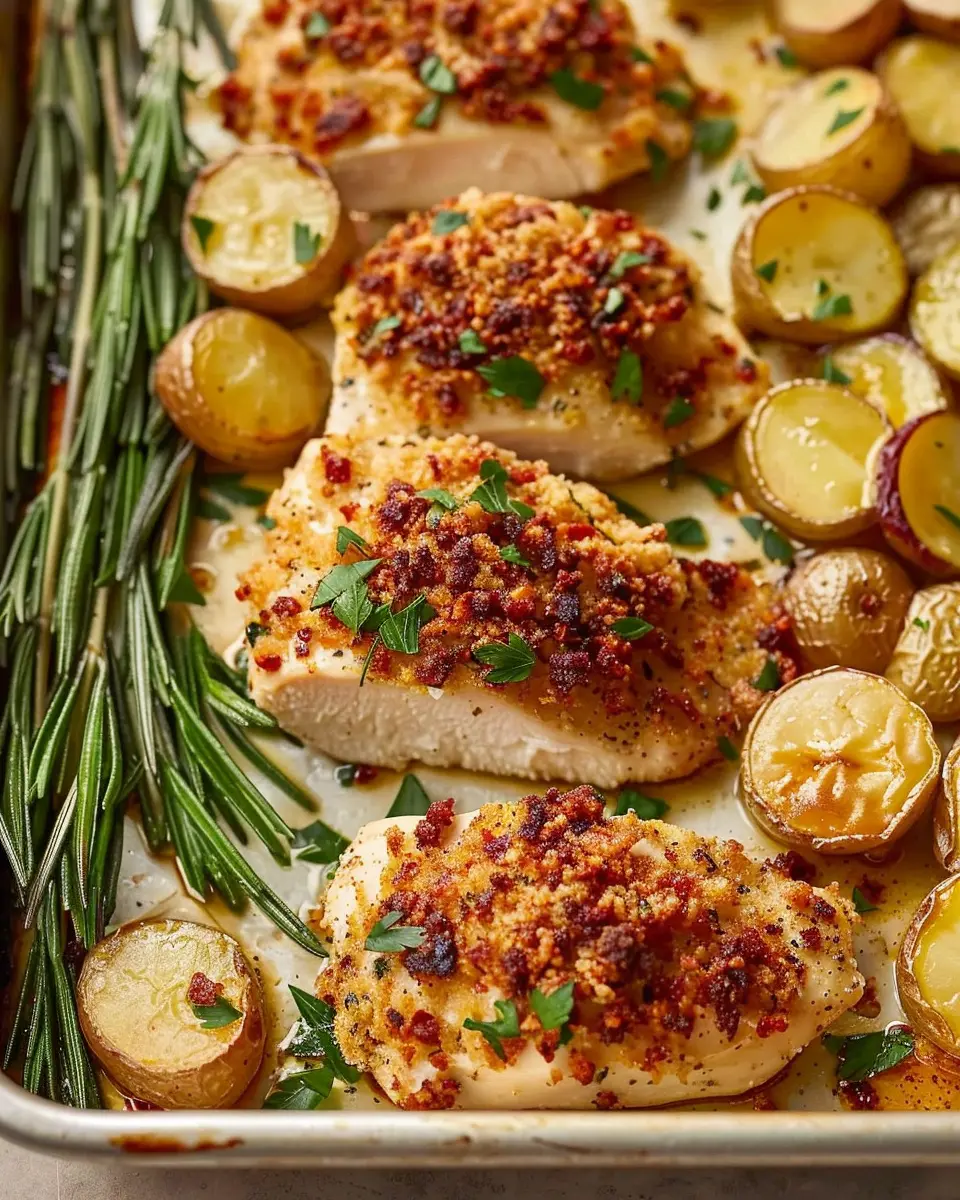 Parmesan Crusted Chicken: Easy Sheet Pan Dinner Delight