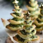 Puff Pastry Pesto Christmas Trees