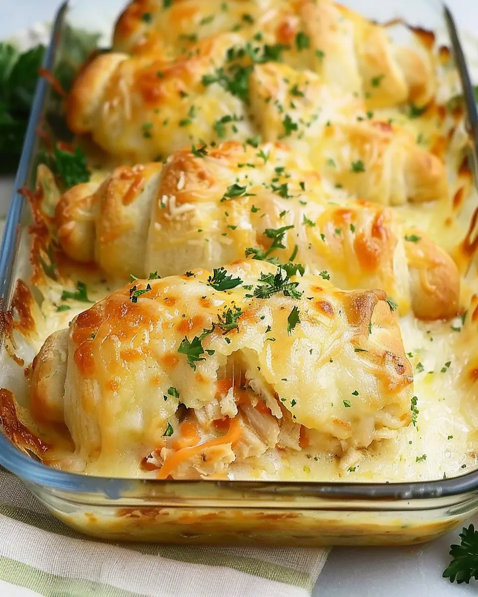 Cheesy Chicken Crescent Roll Casserole: A Deliciously Easy Twist