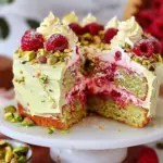 Pistachio Raspberry Cake