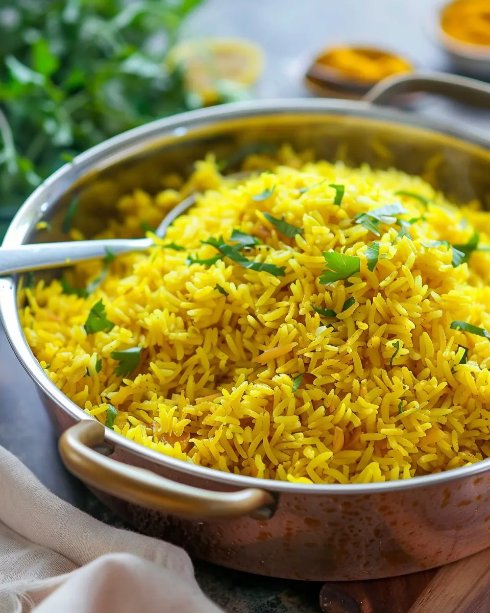 Garlic Turmeric Rice: Easy, Flavorful Side for Any Meal