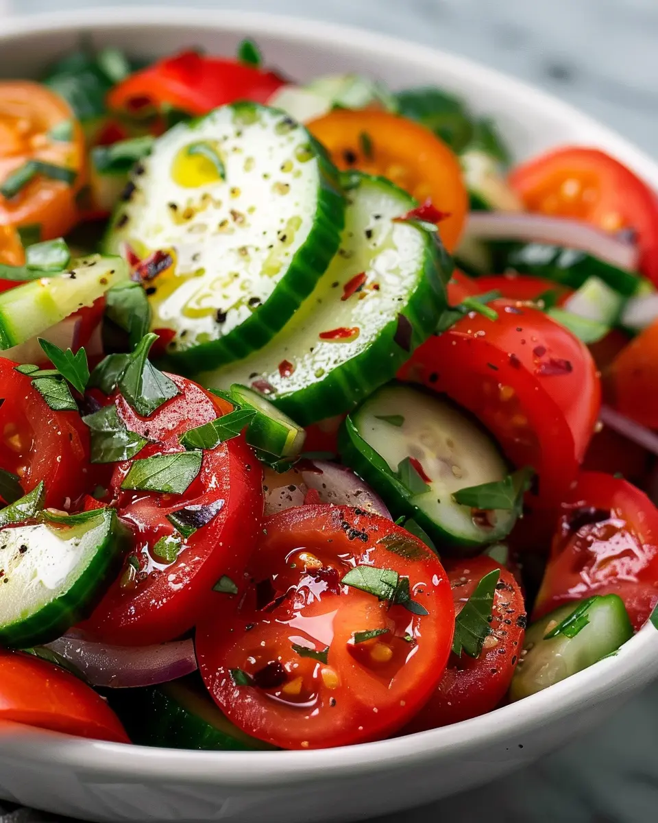 Cucumber Tomato Salad: Refreshing and Easy Delight for All