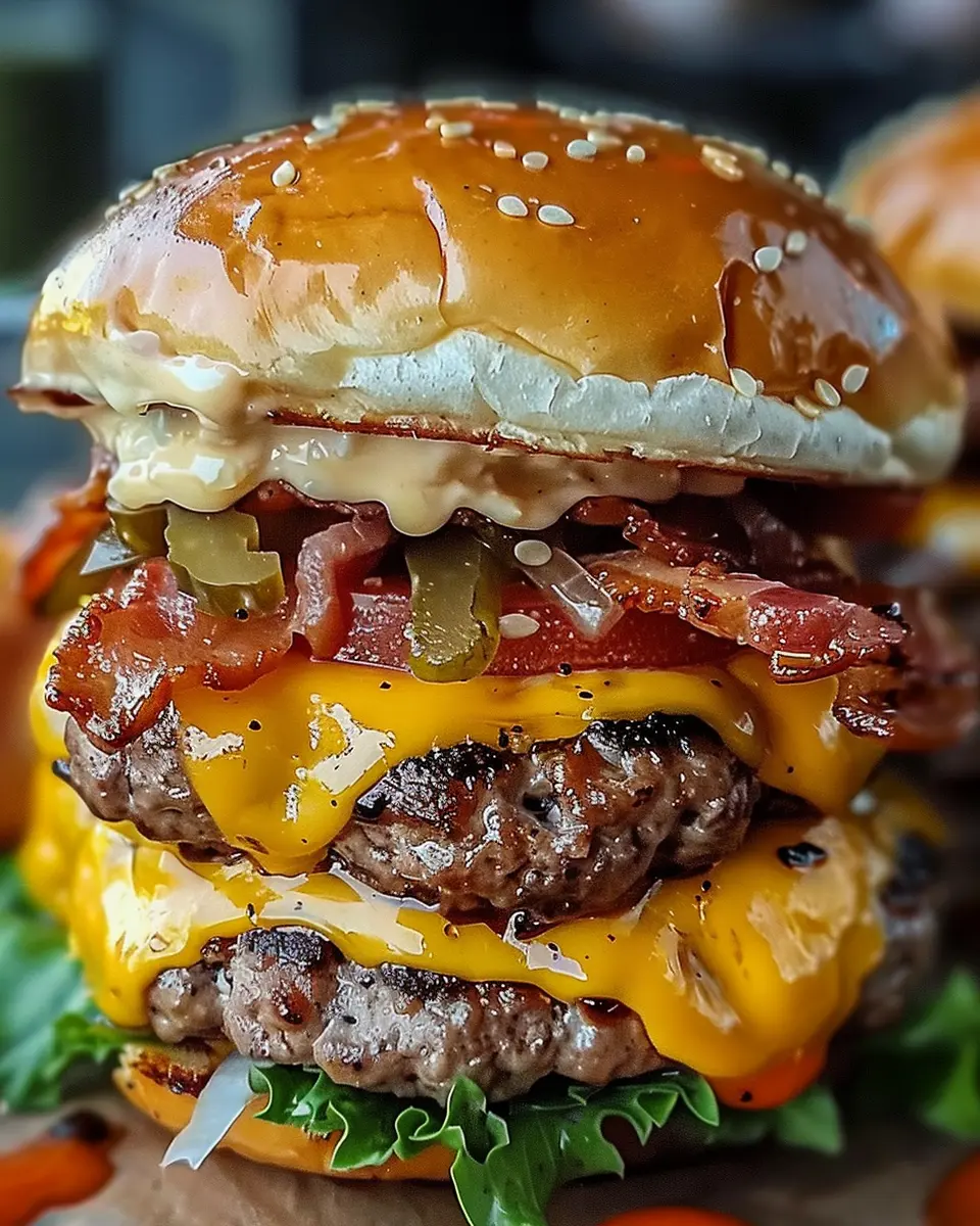 Crack Burgers: Juicy Turkey Bacon and Chicken Ham Delight